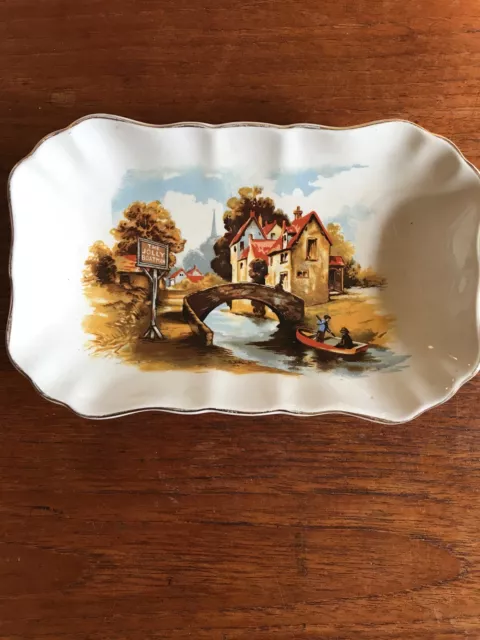 Vintage The Jolly Boatman Sandland Ware Lancaster & Sandland Butter/Trinket Dish