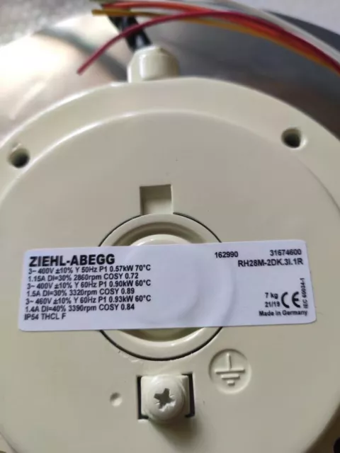 1 PCS  ZIEHL-ABEGG  Fan  RH28M-2DK.3I.1R  400V  Equipment cooling fan