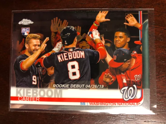 2019 Topps Chrome Update CARTER KIEBOOM RD RC #59 Washington Nationals Rookie