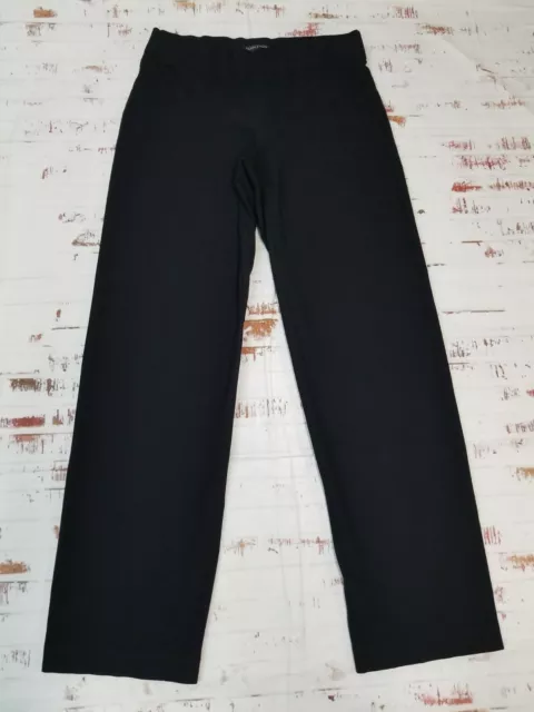 Eileen Fisher Womens Sz XS Black Stretch Pull On Elastic Waist Casual Pants