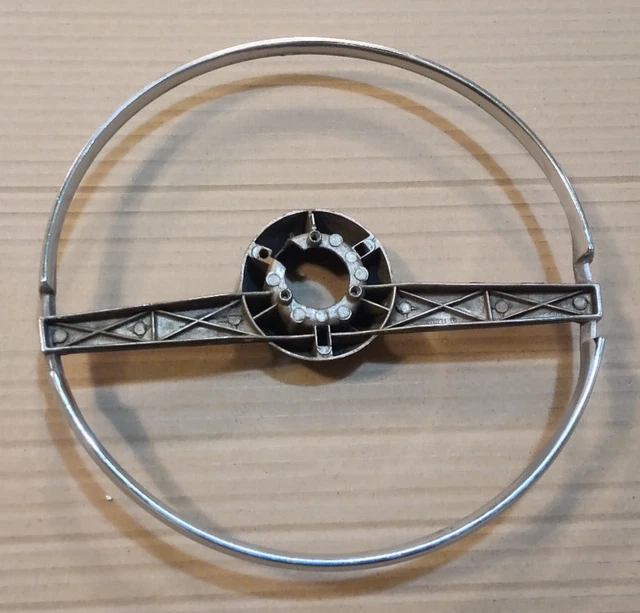 51 52 Chevy car chrome steering wheel horn ring 1951 1952 Fleetline Styleline
