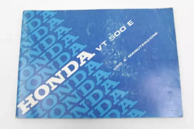 Manuale Uso E Manutenzione Honda Vt 500 E Libretto Originale Italiano