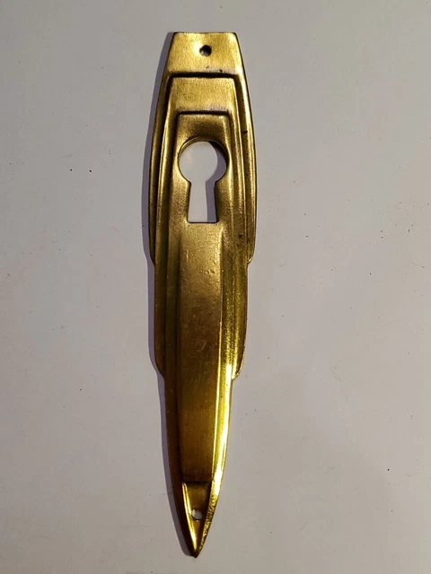 Serrure Porte Meuble Laiton Fer - Entraxe 2cm, Tirage Gauche, Stock Ébéniste