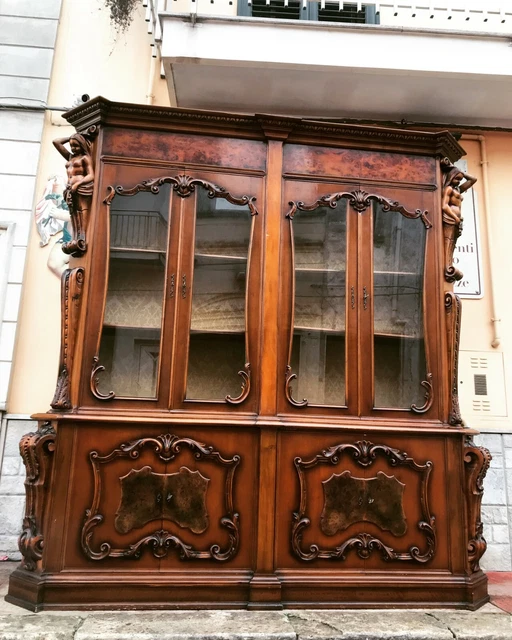 Majestic Biblioteca Estilo Imperio Con Cariátides EP 900 Estudio Bookcase