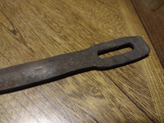 Antique 1800s Hasp Barn Door Latch Gate HAND FORGED BLACKSMITH WROUGHT IRON 3