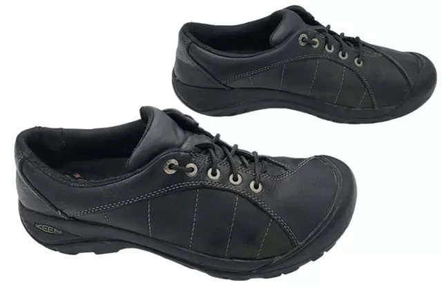 Keen Womens Shoes Size US 8 Presidio Oxford Leather Hiking Trail Lace Up Black