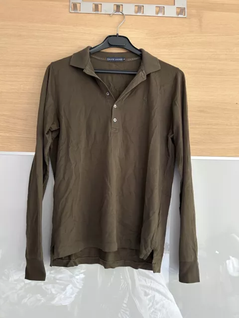 Ralph Lauren Damen Poloshirt Gr. M langarm  Khaki