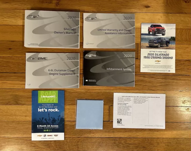 2020 CHEVROLET SILVERADO Duramax Diesel Owners Manual+ Navigation