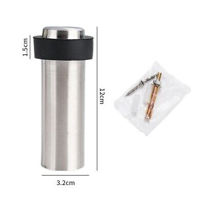 Stainless Steel Rubber Cylindrical Door Stopper Anti-Collision Protection
