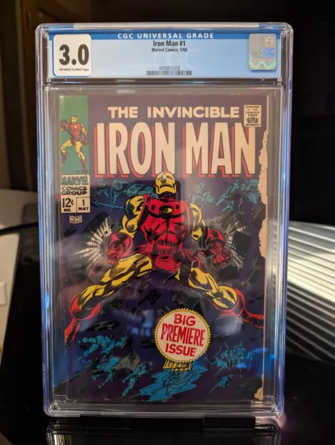 Invincible Iron Man 1 1968 cgc 3.0