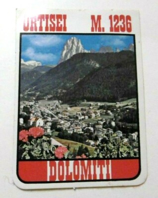 Adige Souvenir-Aufkleber Ortisei St.Ulrich Gröden Alto Adige Bolzano Italia 70s Retrò 
