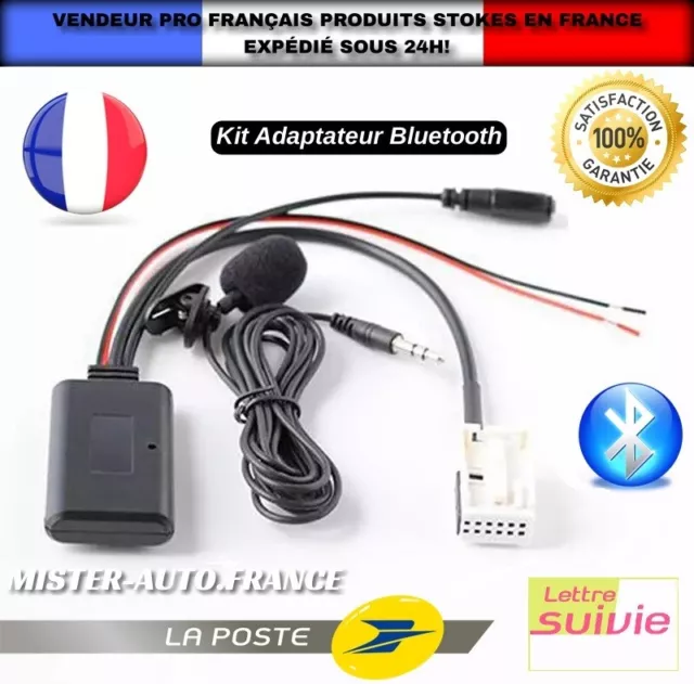 Adaptateur Bluetooth  Peugeot ✅207 307 308 407 607 1007 Expert★ Kit Rd4 + Micro