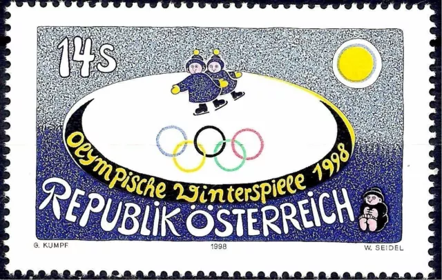 Austria 1998 Nagano/Winter Olympic Games Sports Olympics Skating Animation MNH