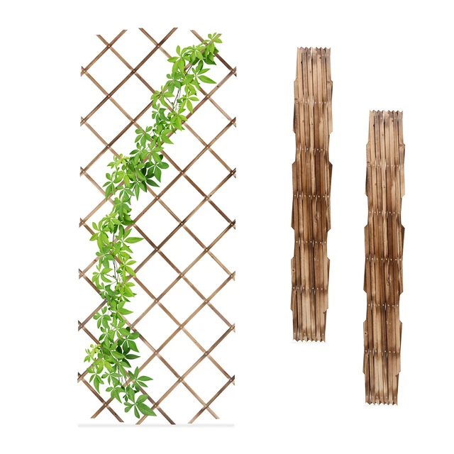 RANKGITTER AUSZIEHBAR 3ER Set Kletterhilfe 90x180 cm Rankhilfe