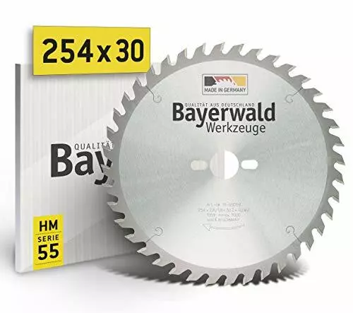 Bayerwald, lama per sega circolare da banco HM, diametro 254 mm x (j7U)