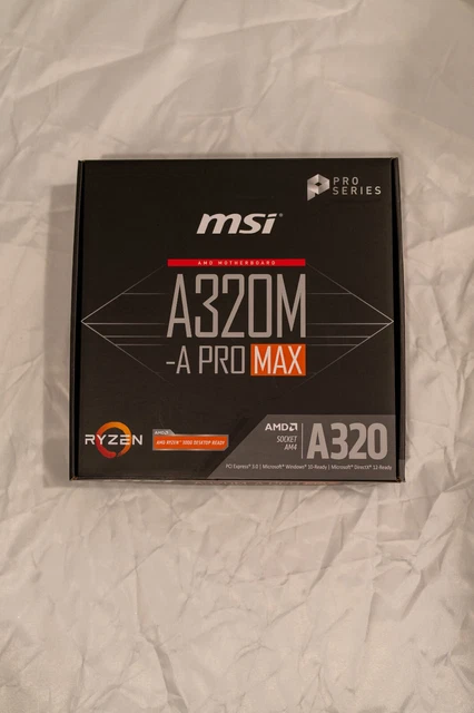 MSI A320M-A PRO MAX Socket AM4 Motherboard £49.00 - PicClick UK