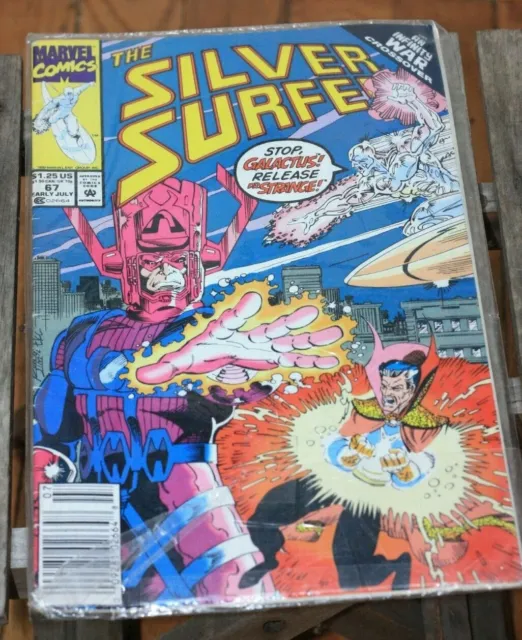 The Silver Surfer 1992 #67 Marvel Comics Infinity War Crossover.