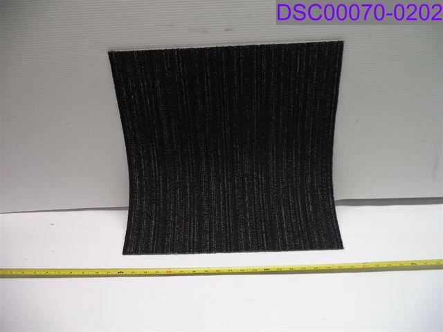 Qty = 20 Tiles: Fiber Core Commercial Carpet Square Midnight Black 7069 08