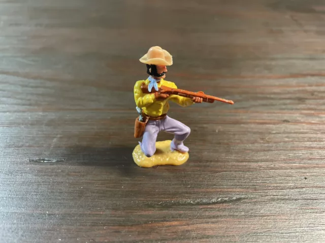 Timpo 3rd Series Cowboy - Lilac Legs - Wild West - Toy Soldier - 1970's