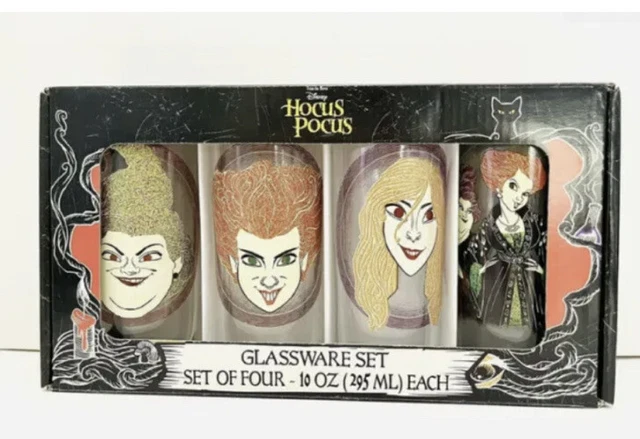 HALLOWEEN DISNEY HOCUS Pocus Glasses Sanderson Sisters Set Barware Highball 10oz $21.59 - PicClick