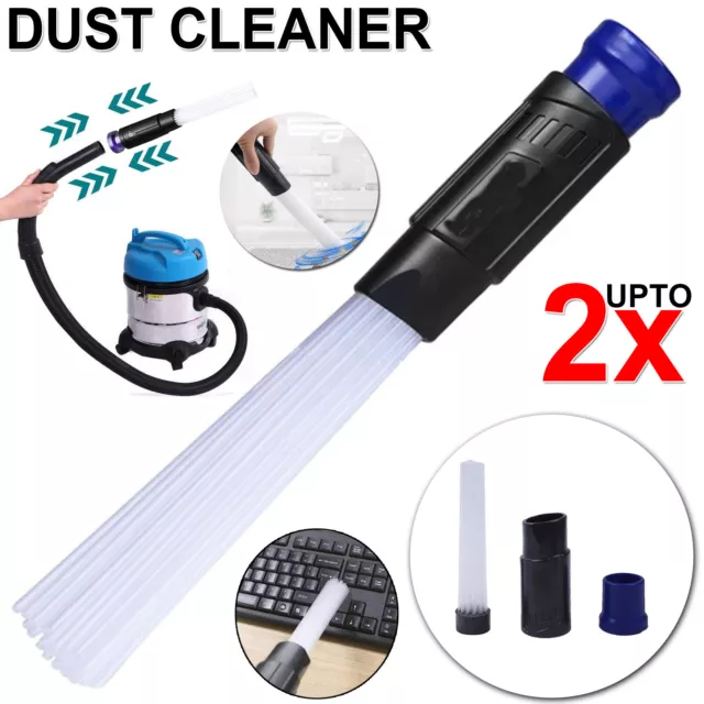 Portable Straw Tube Vacuum Brush Attachment Dust Cleaner Remover Universal Brush