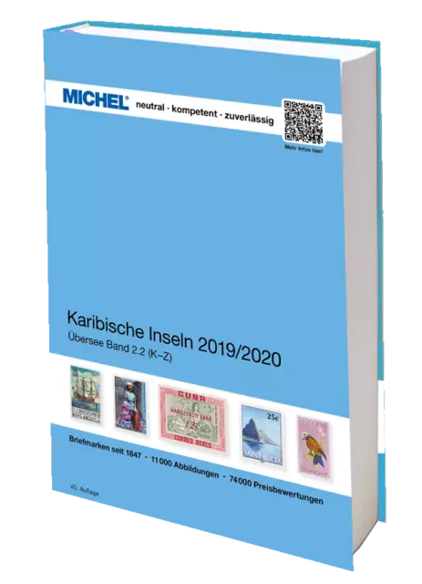 MICHEL Sello Catálogo Ük 2.2 Caribeña Islas - Banda 2 ( k-Z ) 2019/2020 Nuevo