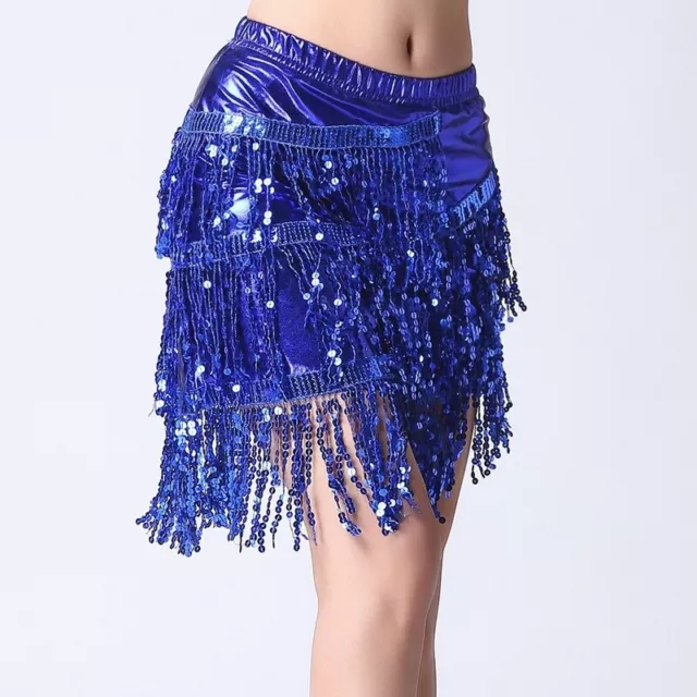 Women Latin Dance Skirt Salsa Tango Ballroom Dancewear Rumba Tassel Fringe Club