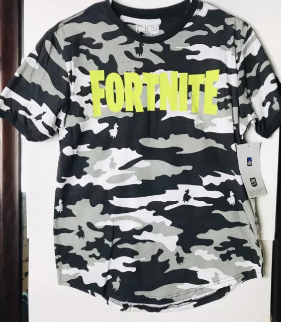 FORTNITE (Size XXL 18) Youth Camo Llama Avatar Video Game T-Shirt NEW NWT