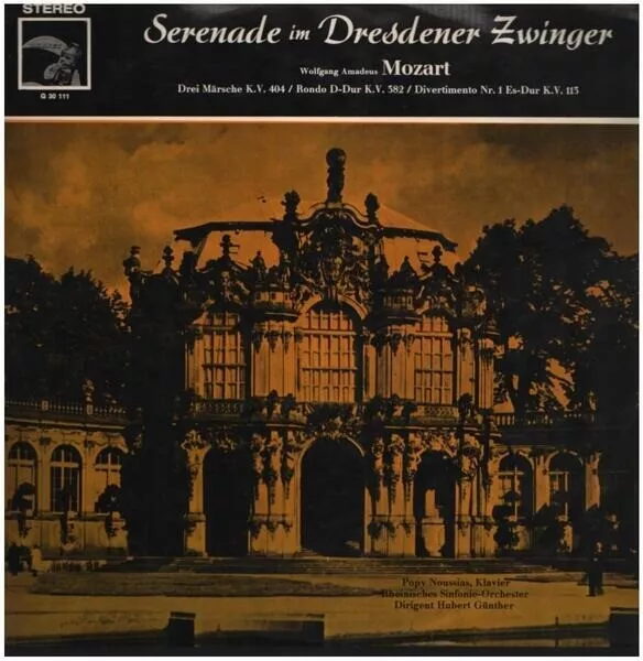 Mozart Serenade im Dresdner Zwinger NEAR MINT Garnet Vinyl LP