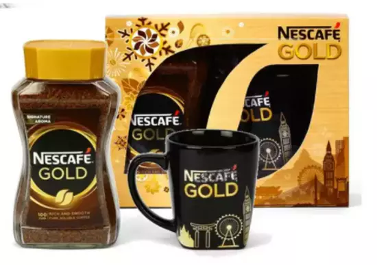 Limited Edition!!Nescafe GOLD Freeze Dried Coffee 200g & Nescafe Coffee Mug 300g