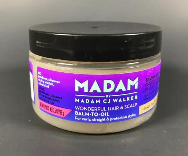 MADAM de Madam C.J. Acondicionador de bálsamo a aceite para cabello y cuero cabelludo Walker 3,5 oz
