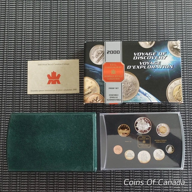 2000 Canada 8 Coin Proof Set - With Special Edition Silver Dollar #coinsofcanada