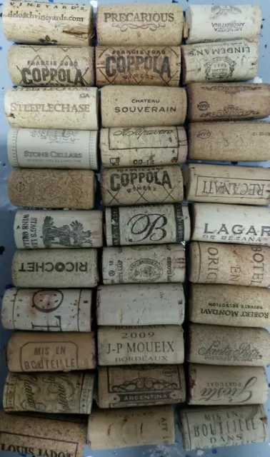 Natural Used Wine Corks Lots from 1 through 200 - Recycled Corks