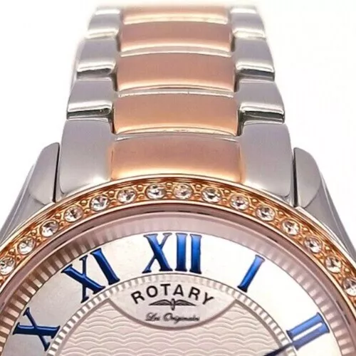 Rotary Two Tone Ladies Swiss Made Watch RRP £259 LB00675/21 2