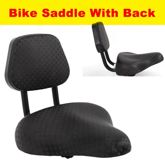 Black Large Tricycle Saddle Seat Bike Bicycle Cruiser Comfort with Back Support