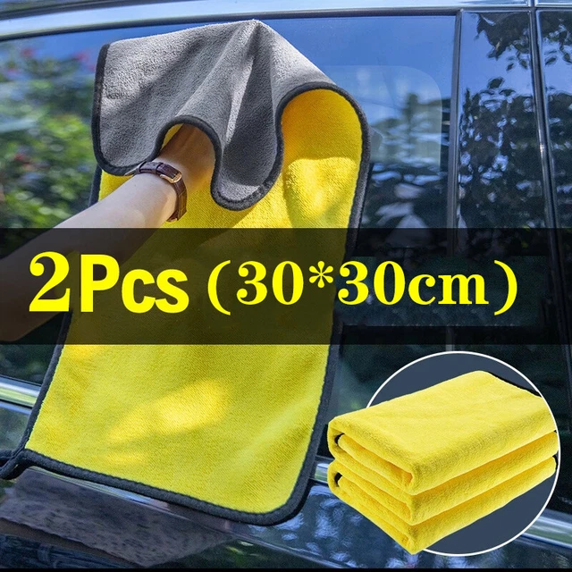 2Pack Extremely Thick Plush Microfiber Towel Cleaning Cloth Polishing Car Care