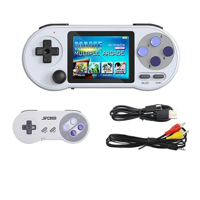 SF2000 HANDHELD GAME Console Player+Handle Game Pad GrayWhite Plastic