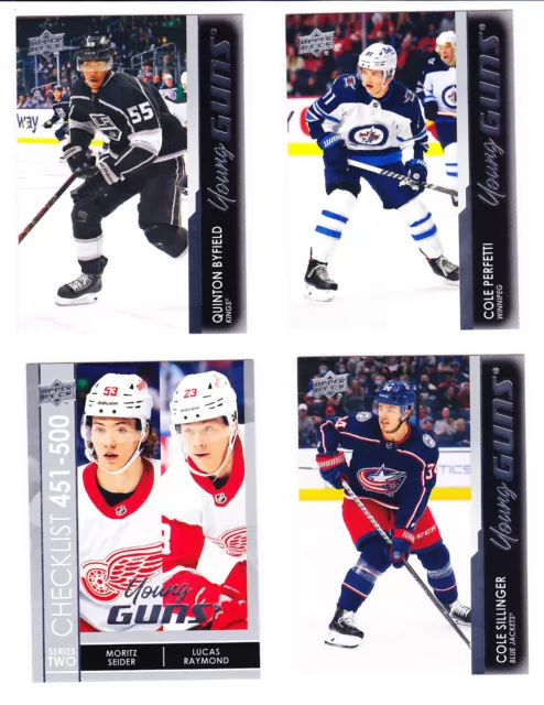 2021-22 Upper Deck Young Guns Extended Series 1+2 U-Pick Finish Your set 2021/22