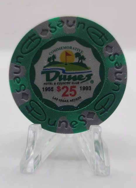 Dunes  Casino Las Vegas Nevada $25 Commemorative Tribute Chip