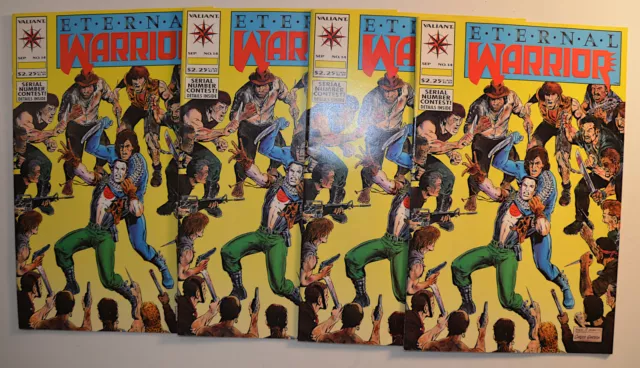Eternal Warrior Lot of 4 #14 (x4) Valiant Comics (1993) 1st Print Comic Books