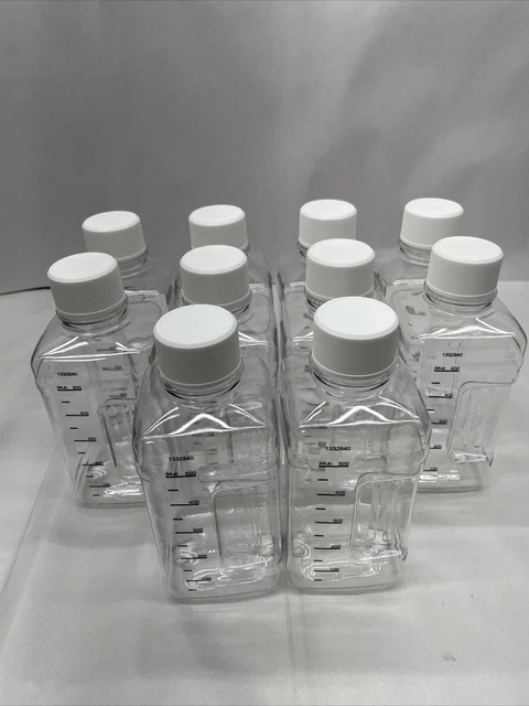 10pcs Nalgene 500ml PETE Media Bottle For Lab, Home, Off grid