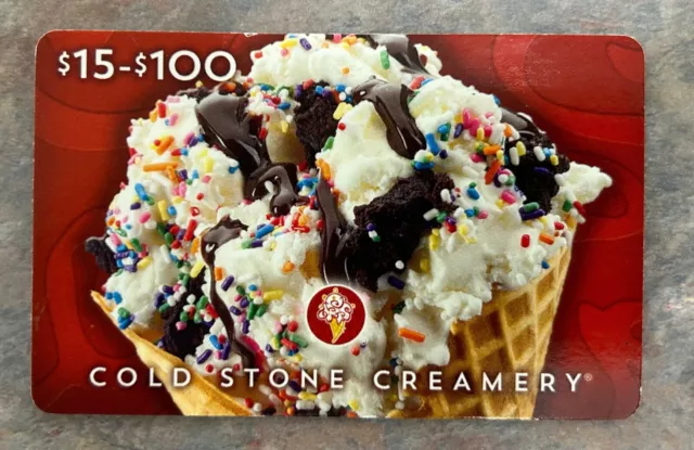 Cold Stone gift card Creamery $15 Restaurant Gift Card NEW Full Value On Card