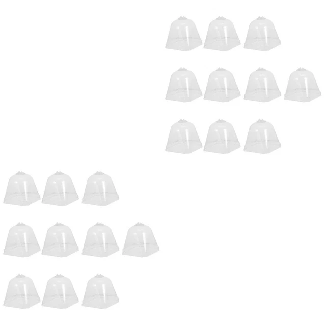 2x campane in plastica pianta a cupola idratante pentola a cupola per piante