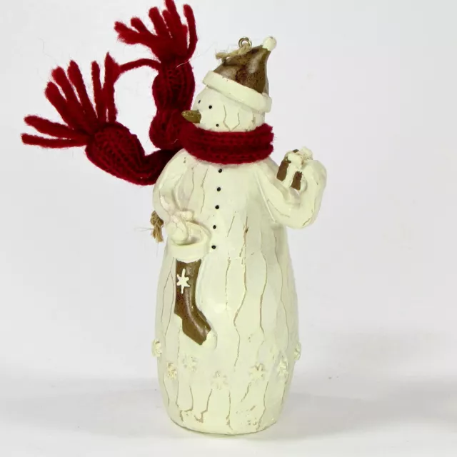 Flurryville Collection JOSEPH THE JOY GIVER 4.25" Ornament Snowman Gift Scarf