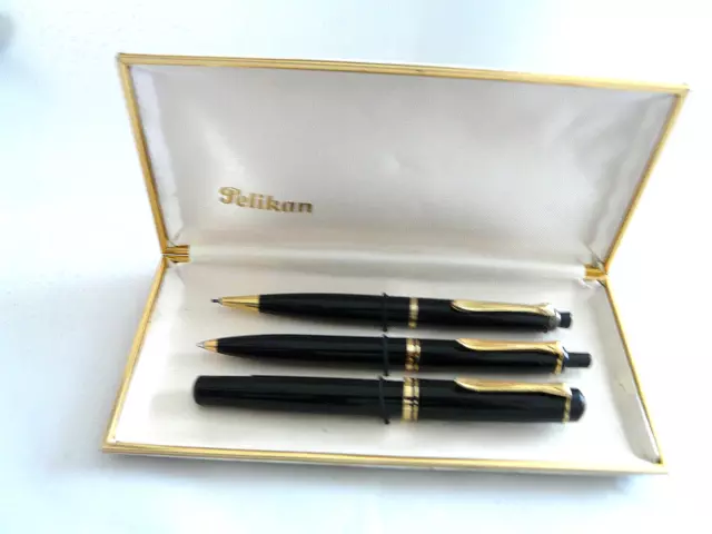 Pelikan Set Füller M200 + Kugelschreiber K200 + Bleistift 350 schwarz # (432)
