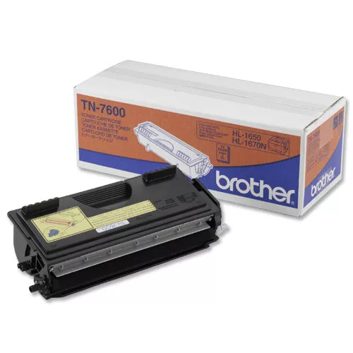 Genuine Brother TN-7600 Black Toner Cartridge Opened VAT Included