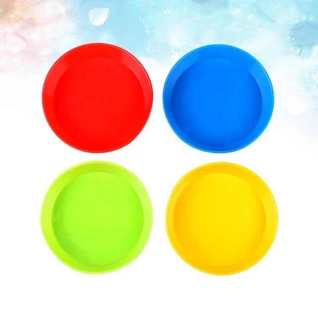 4 Pcs Kunststoff Farbe Farbpalette Farbhalterschale Einfach Zu Säubern