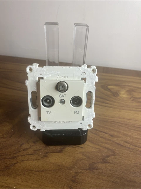 Prise TV Télévision Schneider Alombard Alvais - Modèle ALB81311, Couleur Blanc - Neuve Sous Blister