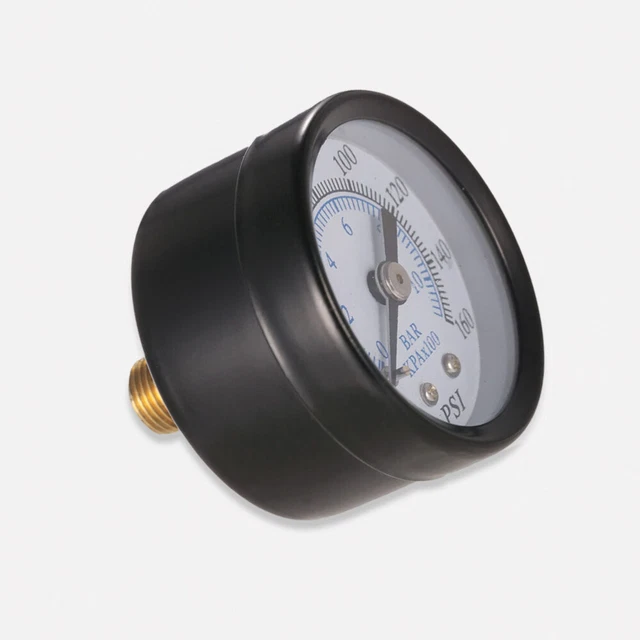 METAL PRESSURE GAUGE Dual Vacuum Manometer Tabletop Shuffleboard 11.79