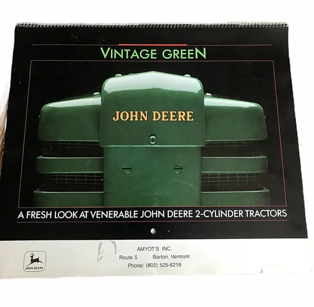 John Deere 1989 Calendar Vintage Green A Fresh Look at 2-Cylinder Tractors